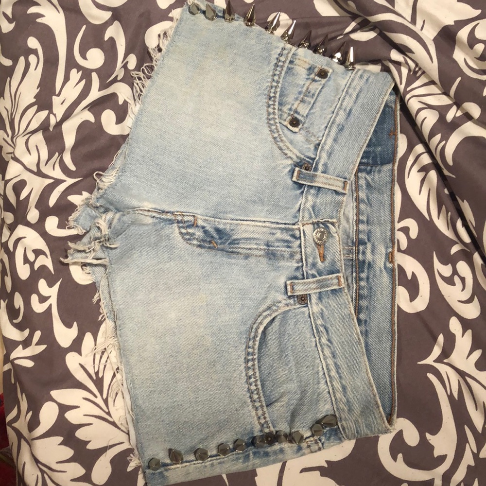 Denim jean shorts